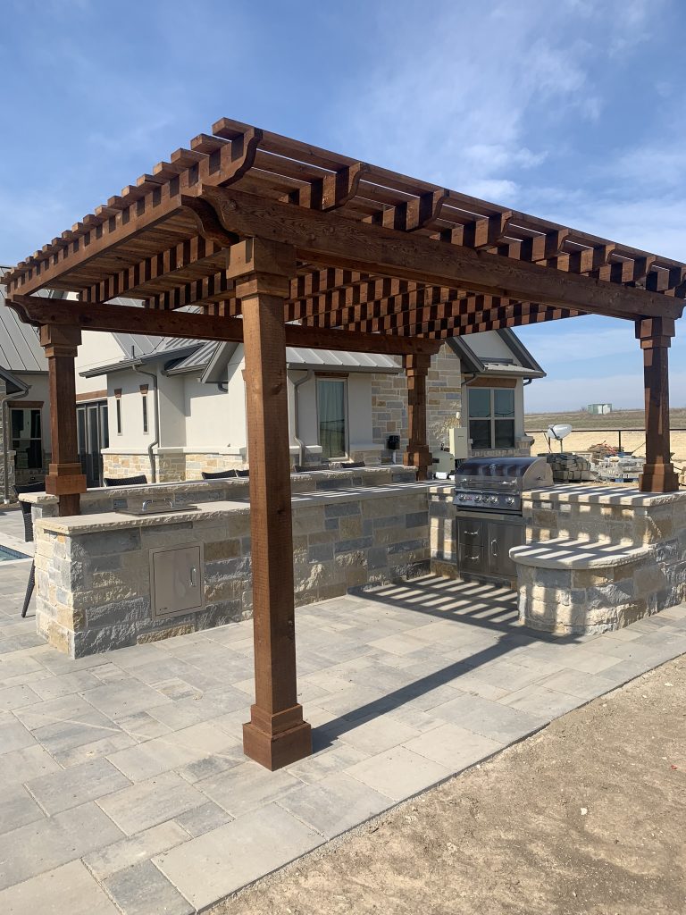 cedar shade structure